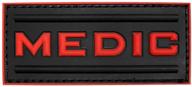 highly-durable rubber 3d pvc paramedic emt ems tactical morale 🏥 black ops red patch - medic rubber patch for ultimate performance logo