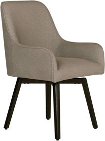 img 4 attached to 🪑 Stylish and Functional Studio Designs Home Spire Luxe Swivel Chair in Camel Beige