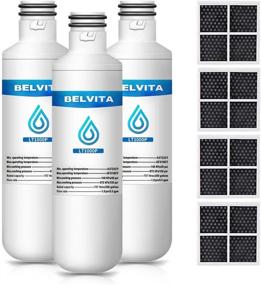 img 4 attached to 🚰 Belvita ADQ747935 Water Filter Replacement - Compatible with LT1000P, LFXS26973S, LMXS28626S, LMXS30796S, LMXC23796S, Kenmore Elite 9980 ADQ74793501 MDJ64844601 - 3 Pack