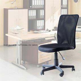 img 1 attached to 🪑 Elevate Your Workspace with the IDS Office Chair: Mesh Ergonomic Mid-Back Armless Executive Computer Table Desk Task Chair with Lumbar Support