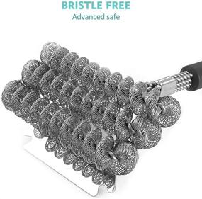 img 1 attached to 🔥 Etens Safe Grill Brush: Bristle Free Stainless Steel BBQ No Wire Cleaning Brush for Gas Porcelain Weber Grill – Best Wireless Grate Cleaner for Outdoor Barbecues