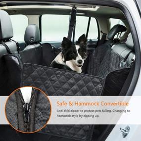 img 3 attached to 🐾 YunNarl Dog Car Seat Covers: 100% Waterproof, Nonslip & Scratchproof Pet Seat Cover for Cars, Trucks, SUVs - Heavy Duty & Convertible