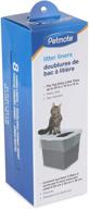 🐱 petmate top entry cat litter pan liners - pack of 8, 2.5 inches logo