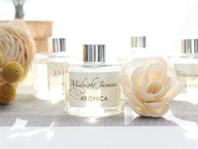 img 3 attached to 🌸 Aronica Mini Flower and Reed Diffuser: Midnight Jasmine Scent, 1.35 oz/40 ml - Luxurious Bathroom Diffuser for Unforgettable Home Fragrance