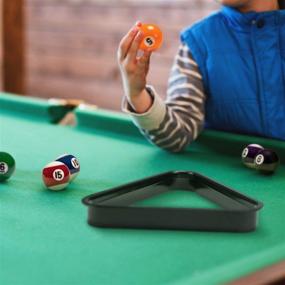 img 1 attached to 🎱 Compact Mini Triangle Pool Rack: Black Miniature Accessory for 1.5" Pool Balls & Compact Pool Tables