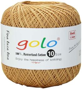 img 4 attached to Golo Size 10 Bronze-605 Cotton Crochet Thread Balls - Premium Quality Cotton Knitting Yarn for Crochet Projects