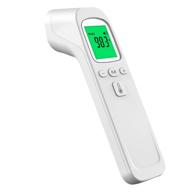 🌡️ infrared digital non-contact forehead thermometer with fever alarm, memory function, and lcd display for adults and kids logo