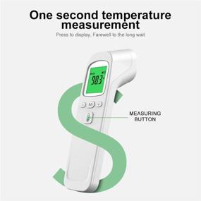 img 3 attached to 🌡️ Infrared Digital Non-Contact Forehead Thermometer with Fever Alarm, Memory Function, and LCD Display for Adults and Kids