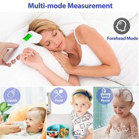 img 1 attached to 🌡️ Infrared Digital Non-Contact Forehead Thermometer with Fever Alarm, Memory Function, and LCD Display for Adults and Kids