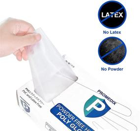 img 3 attached to 🧤 Latex-Free TPE Disposable Gloves (200PCS) - Safe for Kitchen, Household Cleaning, and Food Handling