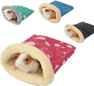 🐹 winter warmth for small pets: 7.08 x 9.05 inch hamster sleeping bag – cozy plush bed for hedgehogs, guinea pigs, squirrels, and more! logo