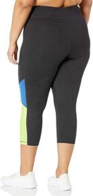 img 1 attached to Women's Plus Size Active Pieced 🩳 Stretch Capri Pants by JUST MY SIZE