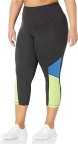 img 2 attached to Women's Plus Size Active Pieced 🩳 Stretch Capri Pants by JUST MY SIZE