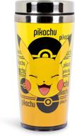 🔋 pikachu pokemon travel mug featuring stainless steel lid логотип