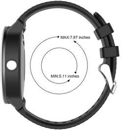 img 2 attached to 📱 Junboer 20mm Quick Release Silicone Replacement Strap for Garmin Vivoactive 3/Forerunner 645/Galaxy Active 2 40 44mm/Galaxy Watch 3 41mm/Samsung Galaxy 42mm