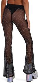 img 1 attached to IHeartRaves Unapologetic Rhinestone Bottoms Medium Women's Clothing