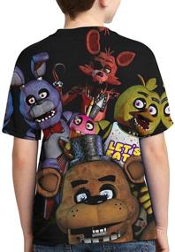 img 3 attached to 👕 Five Nights at Freddy 3D Print T-Shirts: Stylish Fashion for Boys and Girls