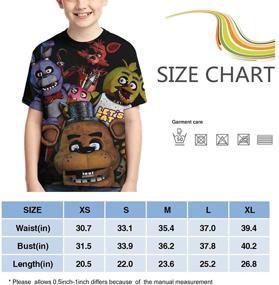 img 1 attached to 👕 Five Nights at Freddy 3D Print T-Shirts: Stylish Fashion for Boys and Girls