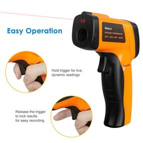 img 1 attached to Helect Non-Contact Infrared Thermometer -58°F to 1022°F (-50°C to 550°C), Digital Laser Temperature Gun with LCD Display (NOT for Human)