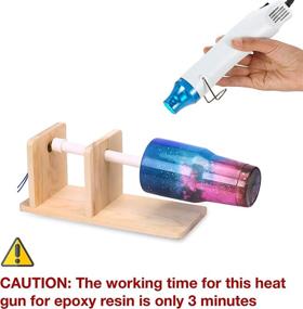 img 3 attached to 🔥 Efficient Bubble Removing Heat Gun for Epoxy Resin and Acrylic Art: Perfect Tool for DIY Glitter Tumblers and Acrylic Resin Travel Mugs!