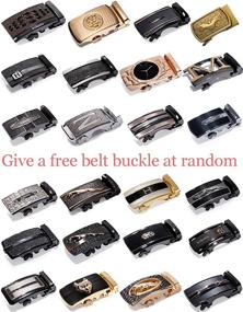 img 3 attached to 👔 Stylish and Practical Fashion Buckle Ratchet: The Ultimate Adjustable Men's Accessories