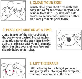 img 1 attached to 👙 Silicone Invisible Lift Up Bra: Stick On Bra Stickers for a Breast Lift, Backless Strapless Deep V Push Up - Adhesive, Reusable, Sticky, Nude