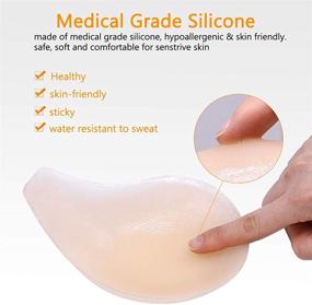 img 3 attached to 👙 Silicone Invisible Lift Up Bra: Stick On Bra Stickers for a Breast Lift, Backless Strapless Deep V Push Up - Adhesive, Reusable, Sticky, Nude