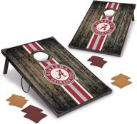 🏈 ncaa deluxe mdf wood cornhole set by wild sports - 2' x 3', 6 bags, team colors - perfect for tailgates & outdoors логотип