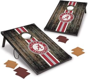 img 4 attached to 🏈 NCAA Deluxe MDF Wood Cornhole Set by Wild Sports - 2' x 3', 6 Bags, Team Colors - Perfect for Tailgates & Outdoors