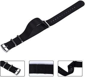 img 1 attached to JWNSPA Military Watch Strap Straps Men's Watches