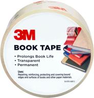 📦 scotch book tape 2.83 in. x 15 yd.: durable roll for long-lasting repairs logo