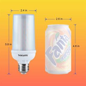 img 2 attached to Captivating Texsens Flame Effect Light Bulbs: Illuminate with Mesmerizing Flames