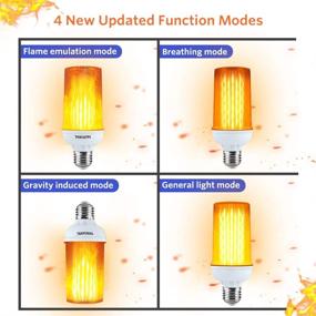 img 3 attached to Captivating Texsens Flame Effect Light Bulbs: Illuminate with Mesmerizing Flames