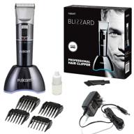 💇 fujicom professional hair clippers for men - cordless rechargeable trimmer with 2-speed hair cutting kit, low noise, adjustable ceramic blade, lithium battery, and dock station with 4 combs logo