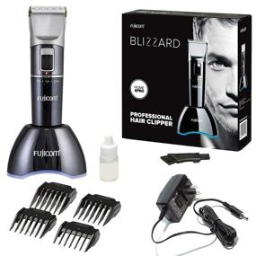 img 4 attached to 💇 Fujicom Professional Hair Clippers for Men - Cordless Rechargeable Trimmer with 2-Speed Hair Cutting Kit, Low Noise, Adjustable Ceramic Blade, Lithium Battery, and Dock Station with 4 Combs