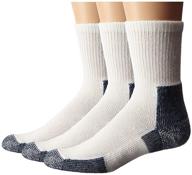 premium thorlos 3 🏃 pack running crew socks in white logo