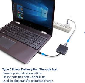 img 1 attached to 💻 Syba USB Type-C Hub: 60W PD Power Delivery, 4K HDMI, USB 3.1 Gen 1, SD-HUB50115