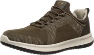 👟 skechers delson brewton sneaker: ultimate comfort in black men's shoes logo