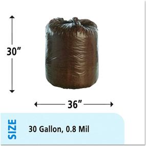 img 2 attached to 🚯 Stout by Envision 30 Gallon Eco-Friendly Degradable Trash Bags - 60 Bags, Heavy Duty 0.8 mil Recycling Garbage Can Liners