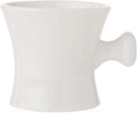 🪒 ceramic shaving soap mug bowl with handle for enhanced grip logo