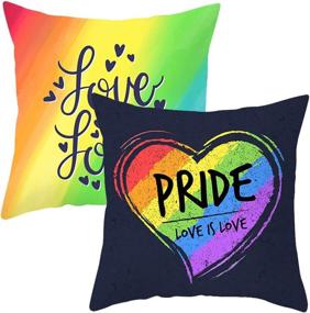 img 3 attached to PTHAHNIL Rainbow Pillowcase Decorative Material