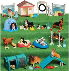 img 4 attached to 🐶 Engaging Dog Academy Playset by Constructive Playthings