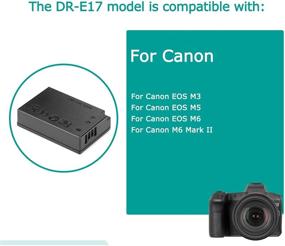 img 2 attached to 🔌 CA-PS700 USB Cable with DR-E17 DC Coupler Dummy Battery for Canon EOS M3 M5 M6 M6 Mark ii