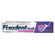 improved fixodent plus denture adhesive cream 2 oz - 4 pack for enhanced stability and comfort logo