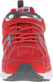 img 3 attached to 👟 TSUKIHOSHI 3570 Storm Strap-Closure Machine-Washable Youth Sneaker Shoe: Wide Toe Box, Slip-Resistant Outsole - Red/Gray (Size 5 Big Kid)