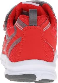 img 2 attached to 👟 TSUKIHOSHI 3570 Storm Strap-Closure Machine-Washable Youth Sneaker Shoe: Wide Toe Box, Slip-Resistant Outsole - Red/Gray (Size 5 Big Kid)