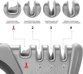 img 1 attached to Enowo 4-х этапный премиум-точильщик для ножей - восстановление, восстановление и полировка тупых прямых ножей, заточка ножниц - быстрый, безопасный и простой в использовании точильщик лезвий для кухни