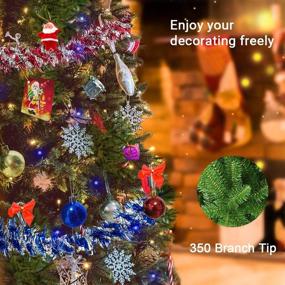 img 2 attached to 🎄 Artificial Christmas Tree with 104 Ornaments, Metal Stand - 5FT Christmas Tree with Decorations Included