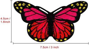 img 3 attached to 🦋 Butterfly Patches: Embroidered Badge for DIY Decor - Patch Applique for T-Shirts, Jackets, Shoes, Bags & Repair (Pack of 30)