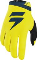 shift 2020 white label air gloves (small) (yellow/navy) logo